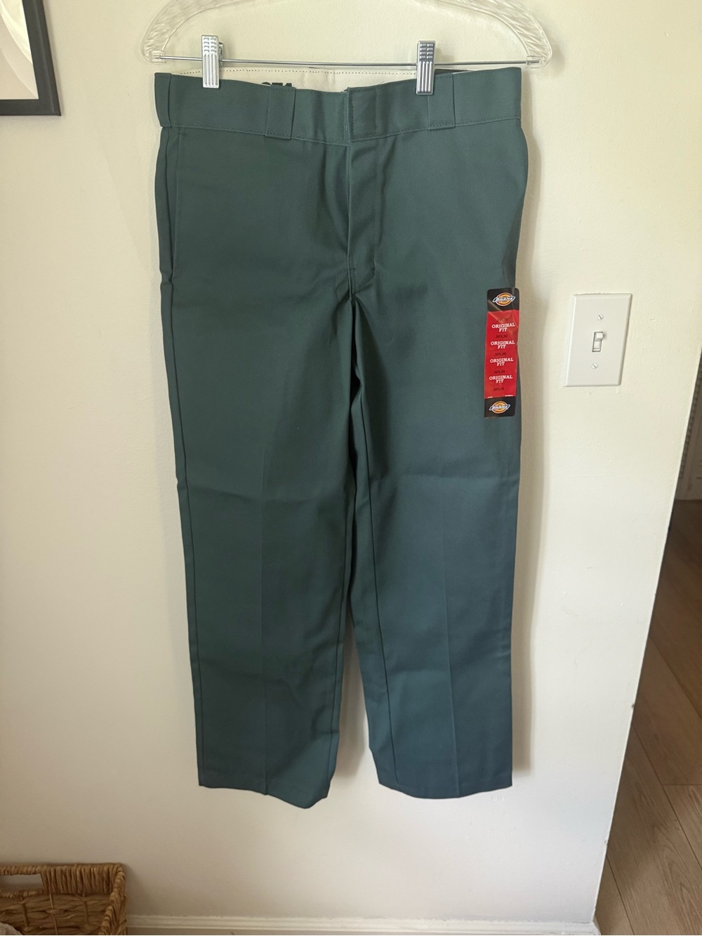 Dickies Forest Green Straight-Leg Work Chinos